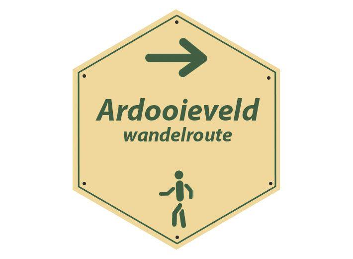 routebord Ardooieveldwandelroute