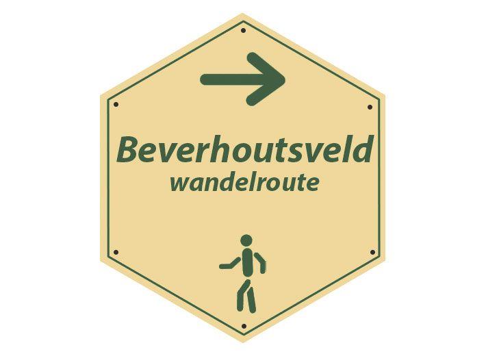 routebord Beverhoutsveldwandelroute