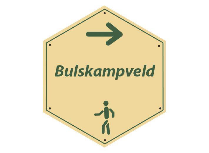 routebord Bulskampveldwandelroute