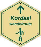 routebord Kordaal Wandelroute
