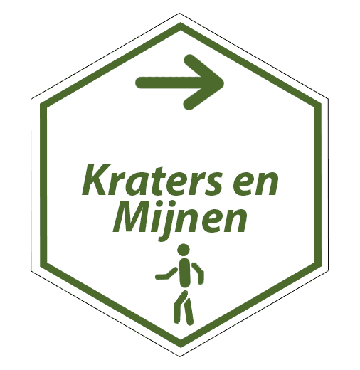 routebord Kraters en Mijnenwandelroute