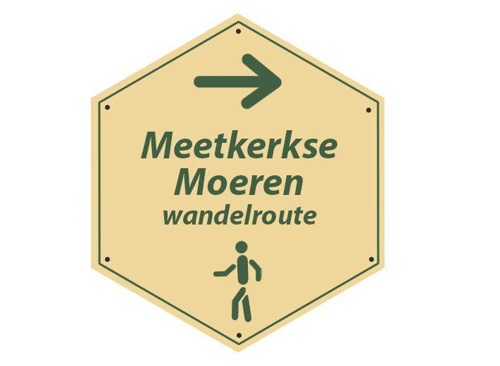 routebord Meetkerkse Moerenwandelroute
