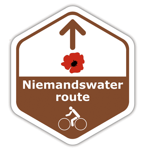 routebord Niemandswaterfietsroute 14-18