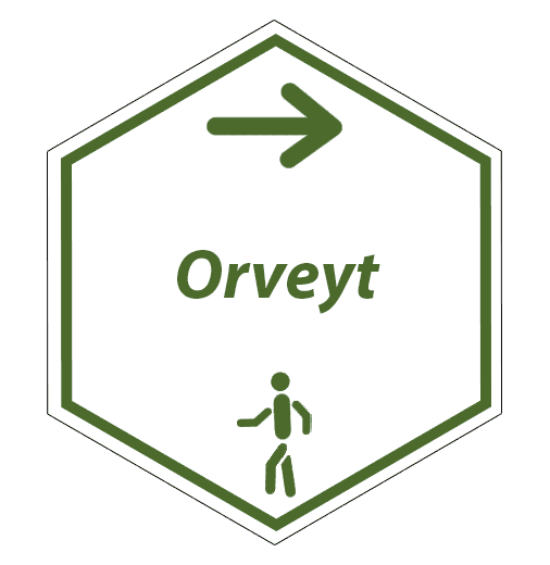 routebord Orveytwandelroute