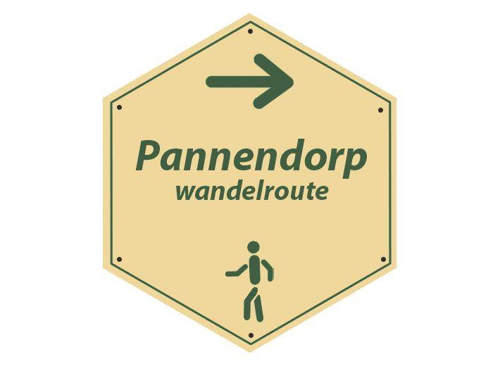 routebord Pannendorpwandelroute
