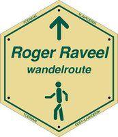 routebord Roger Raveel wandelroute