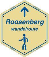 routebord Roosenberg Wandelroute (Blauw)