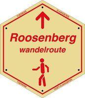 routebord Roosenberg Wandelroute (Rood)