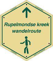 routebord Rupelmondse kreek wandelroute