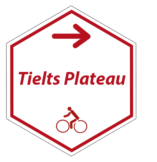 routebord Tielts Plateaufietsroute