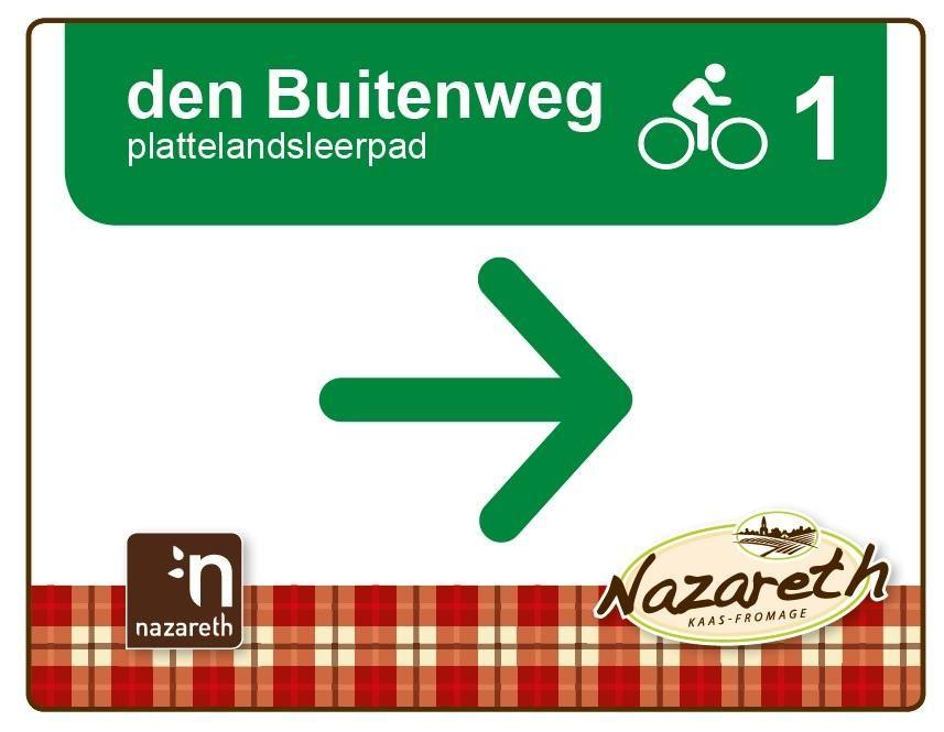 routebord Den Buitenweg fietslus 1