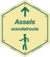 routebord Assels Wandelroute