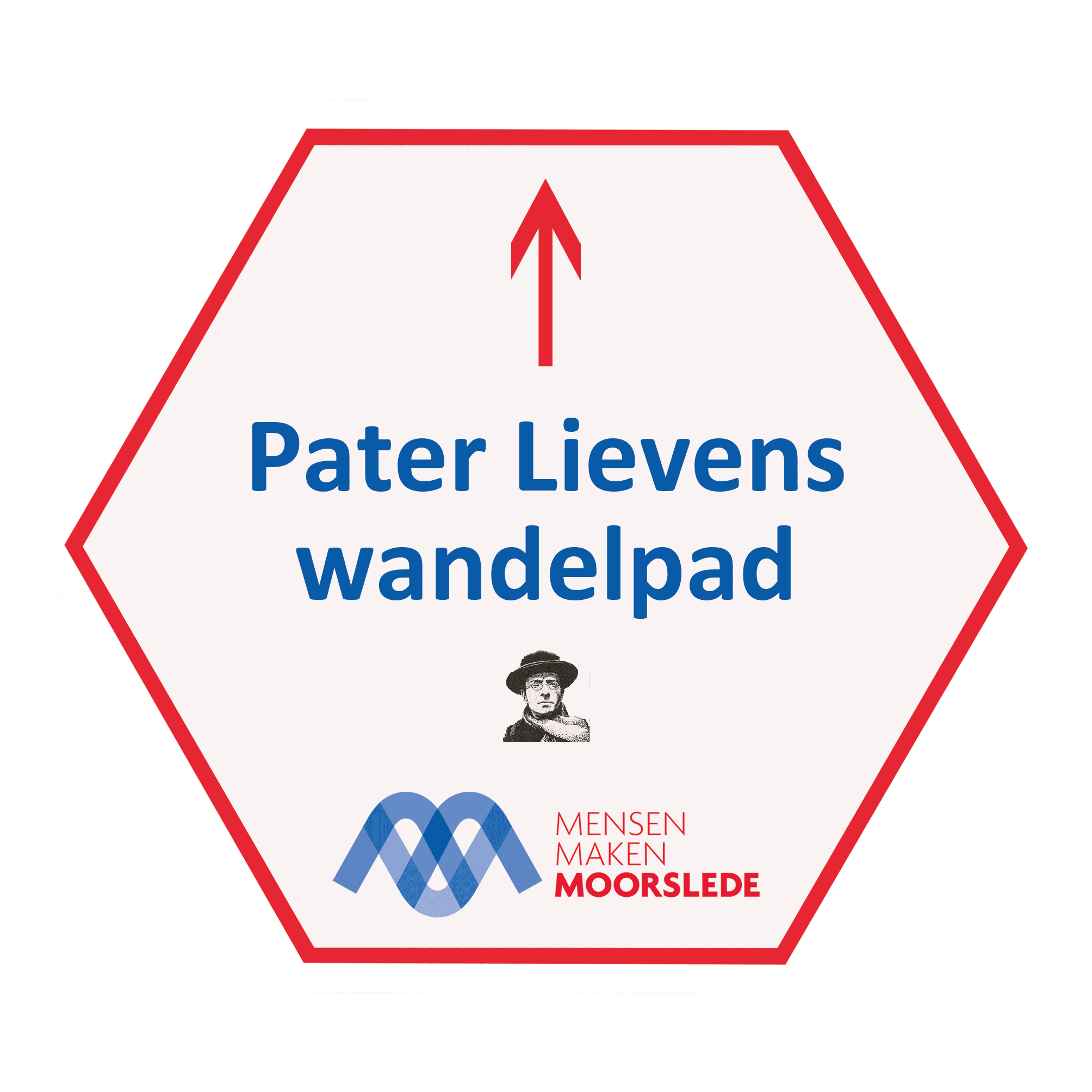 routebord Pater Lievenswandelpad