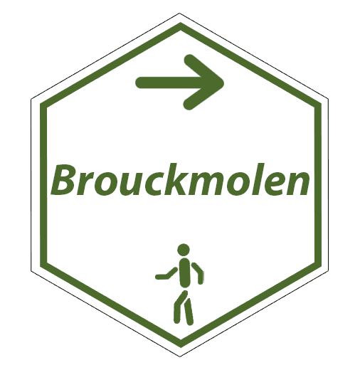 routebord Brouckmolenwandelroute