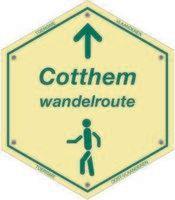 routebord Cotthem wandelroute