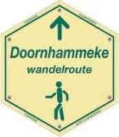 routebord Doornhammeke Wandelroute