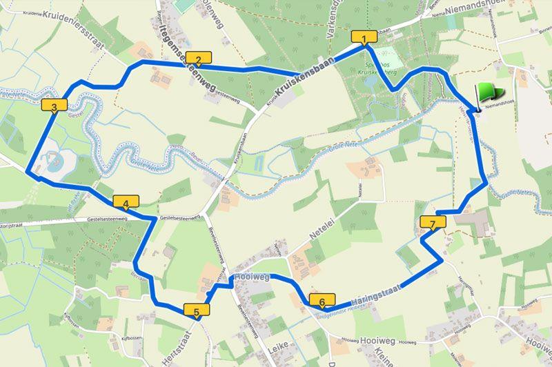 Langs het Gestelpad in de Netevallei
