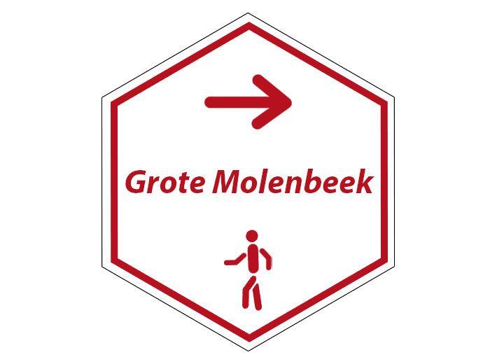 routebord Grote Molenbeekwandeling