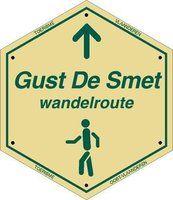routebord Gust De Smetwandelroute