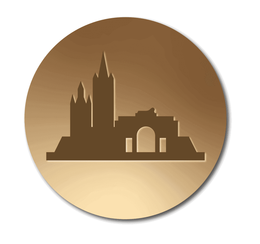 routebord Stadswandeling Ieper