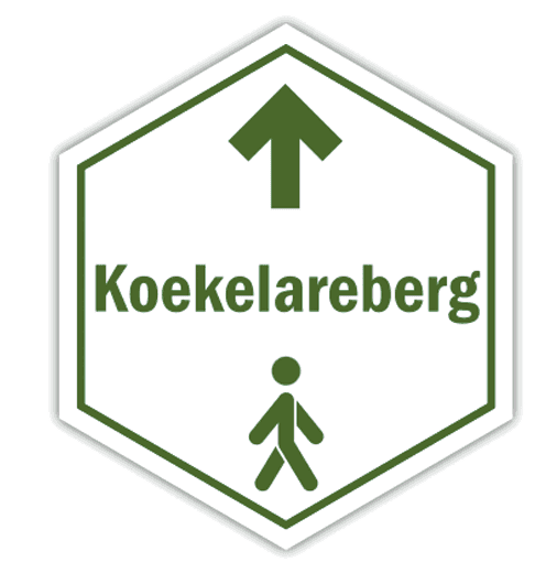 routebord Koekelarebergwandelroute