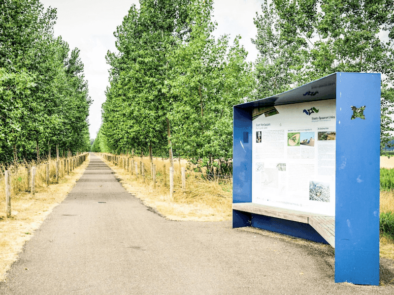 Langs de linie fietsroute