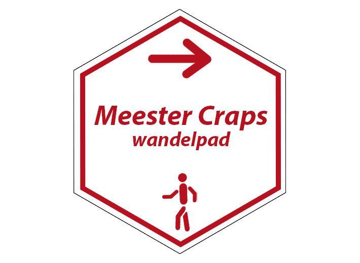 routebord Meester Crapswandeling