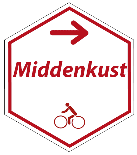 routebord Middenkustfietsroute