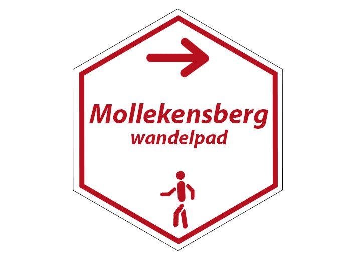 routebord Mollekensbergwandeling