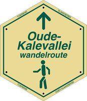 routebord Oude Kalevallei Wandelroute Lus 1