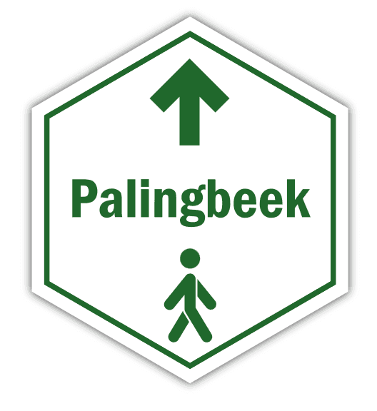 routebord Palingbeek wandelroute