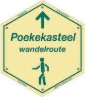 routebord Poekekasteel Wandelroute