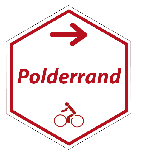 routebord Polderrand fietsroute