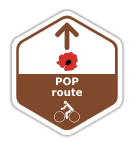 routebord POP 14-18 fietsroute