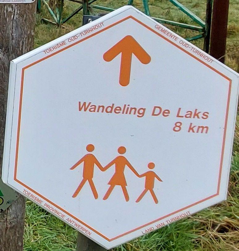 routebord Wandeling De Laks verrijkt met weerspreuken