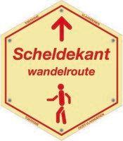 routebord Scheldekant Wandelroute Lus 2