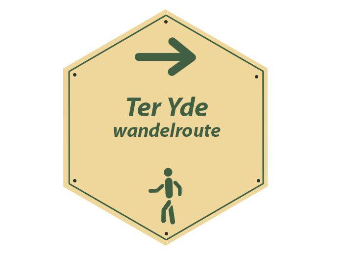 routebord Ter Ydewandelroute