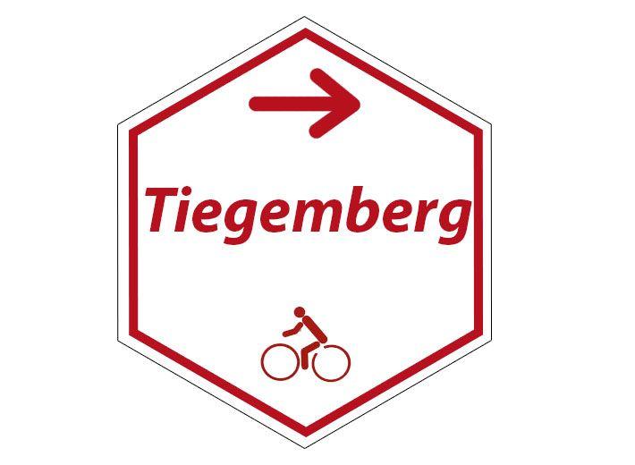 routebord Tiegembergfietsroute