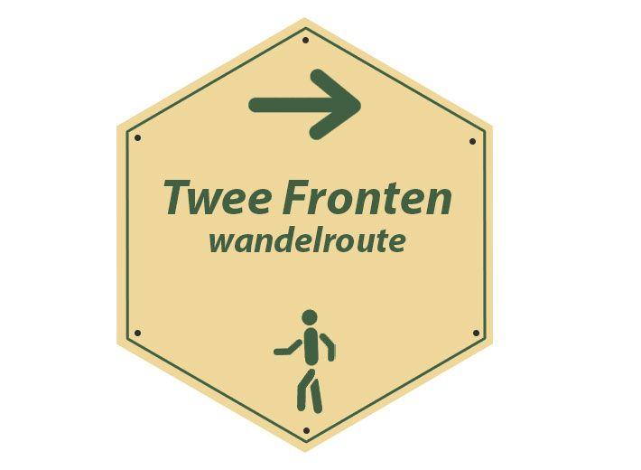 routebord Tweefronten wandelroute