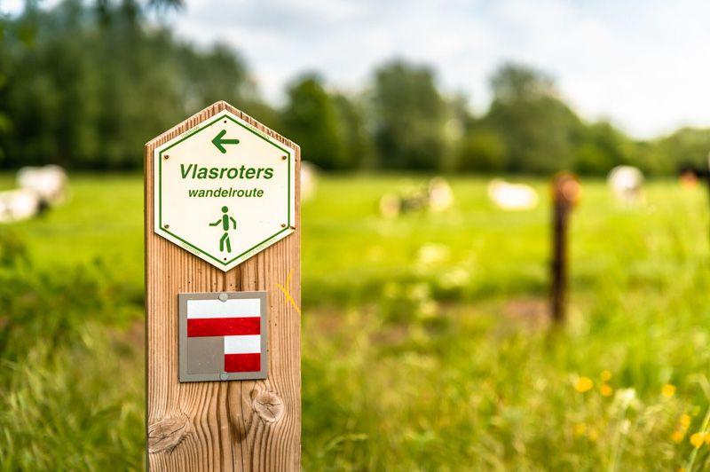 Vlasroters wandelroutes