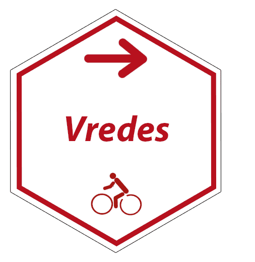 routebord Vredesfietsroute