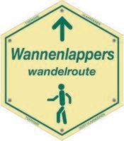 routebord Wannenlappers wandelroute