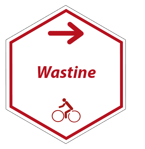 routebord Wastinefietsroute