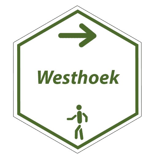 routebord Westhoek wandelroute
